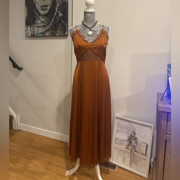 Petal & Pup / Ariel Dress - Rust
Satin Sheen Feel Lace Midi Dress - Picture 2 of 16